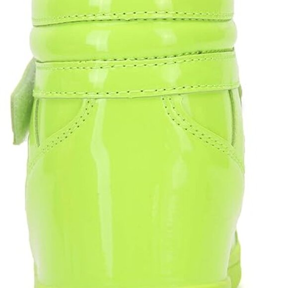 Womens High Top Ankle Support Sneakers Vibrant Color Hidden Wedge Heel Shoes - Picture 5 of 11